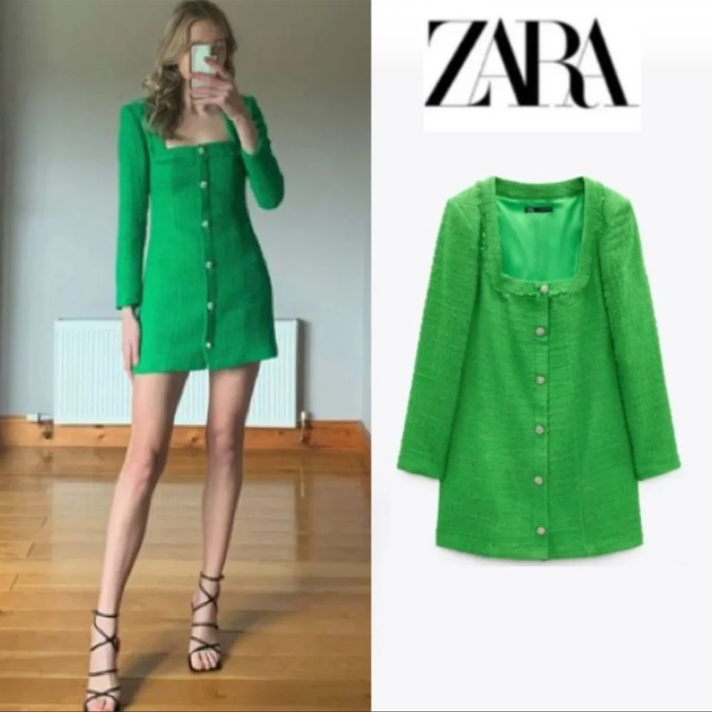 Flash sale🔥Zara tweed dress bloggers fav - Picture 1 of 16